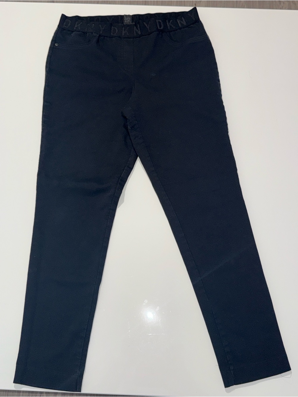 DKNY Black Slim Stretch Pants